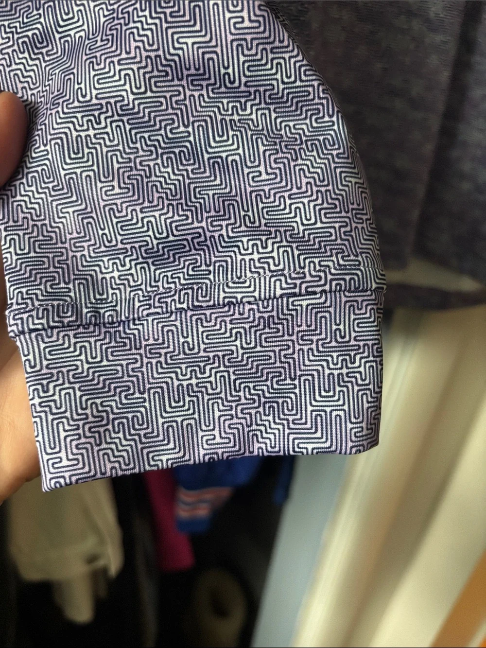 Men's Golf Heathered Lavender Quarter-Zip Pullover